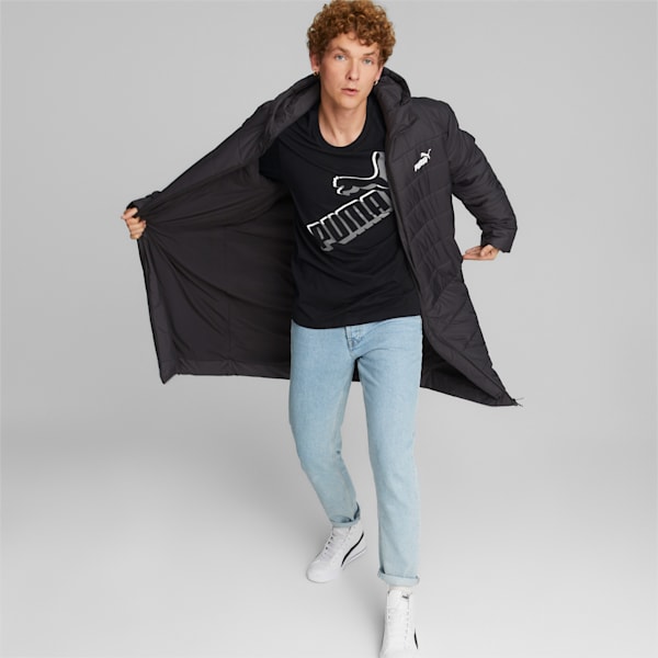 PUMA公式】メンズ ESS+ フーデッド パデッド コート